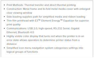 ZT600 Features